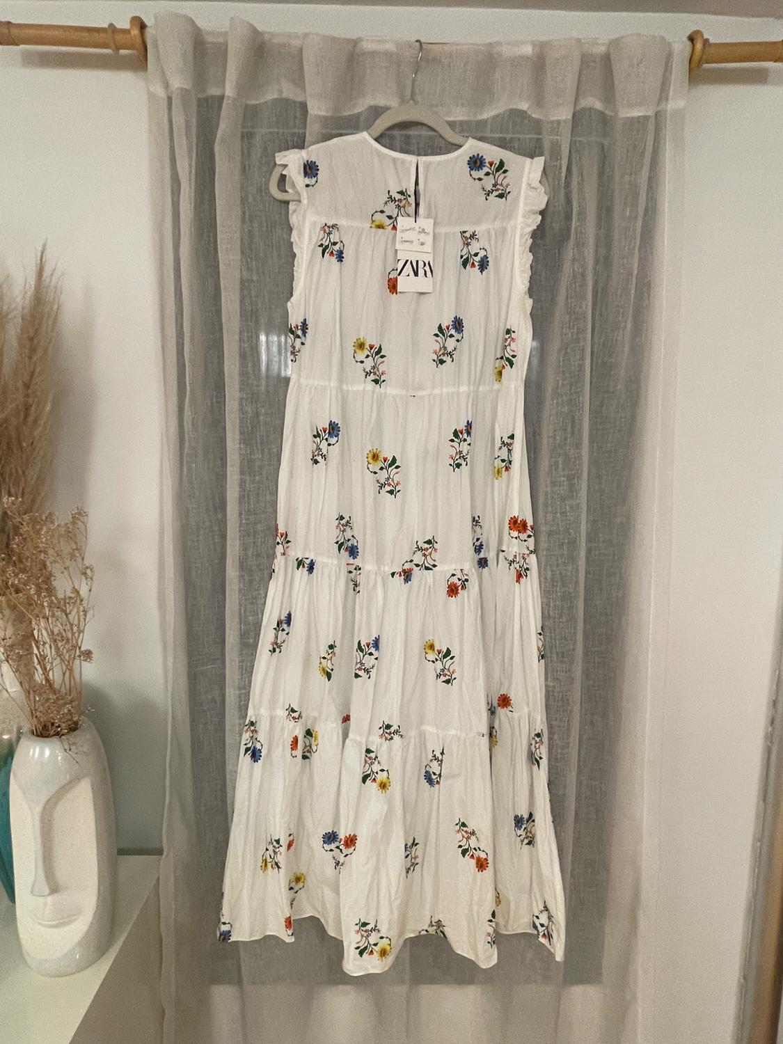 EMBROIDERED MIDI DRESS - Image 4