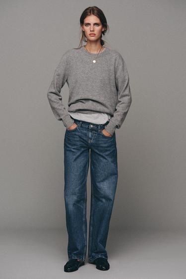Zara Z1975 LOW RISE REGULAR JEANS - Blue