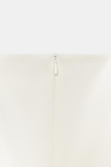 ROBE COURTE PLIS POCHES - Blanc de Zara - Image 6