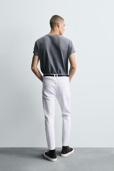 JEAN SKINNY FIT DÉCHIRÉ - Blanc de Zara - Image 2