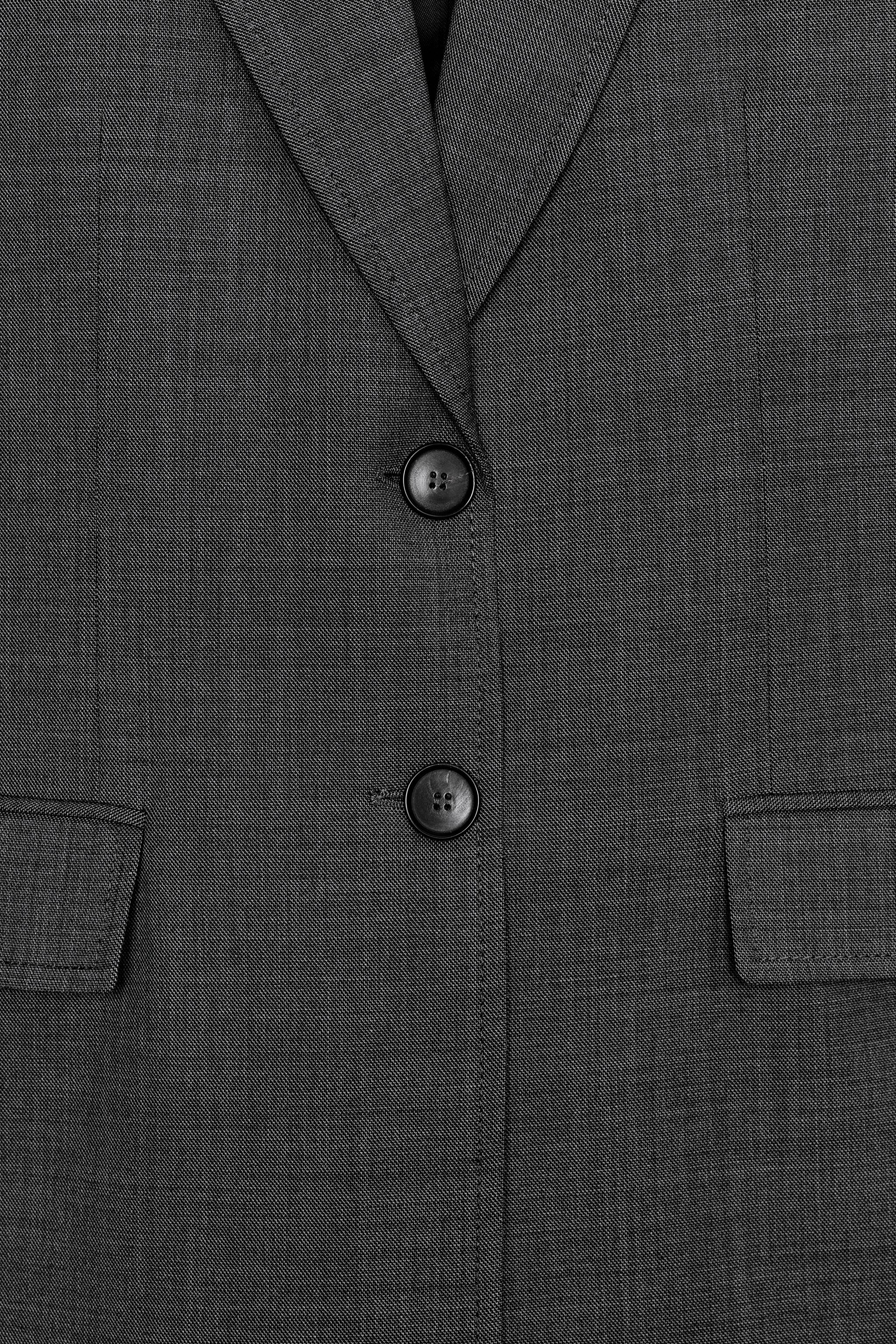 Zara STRAIGHT WOOL-BLEND BLAZER ZW COLLECTION — фото 5