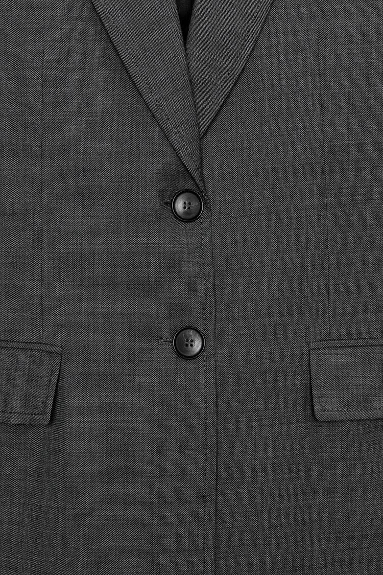 Blazer recto de mezcla de lana de la colección ZW 8