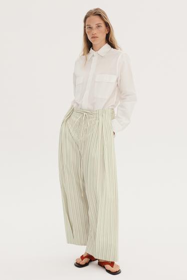 РУБАШКА СВОБОДНОГО КРОЯ С КАРМАНАМИ AARON LEVINE X ZARA — БЕЛЫЙ от Zara