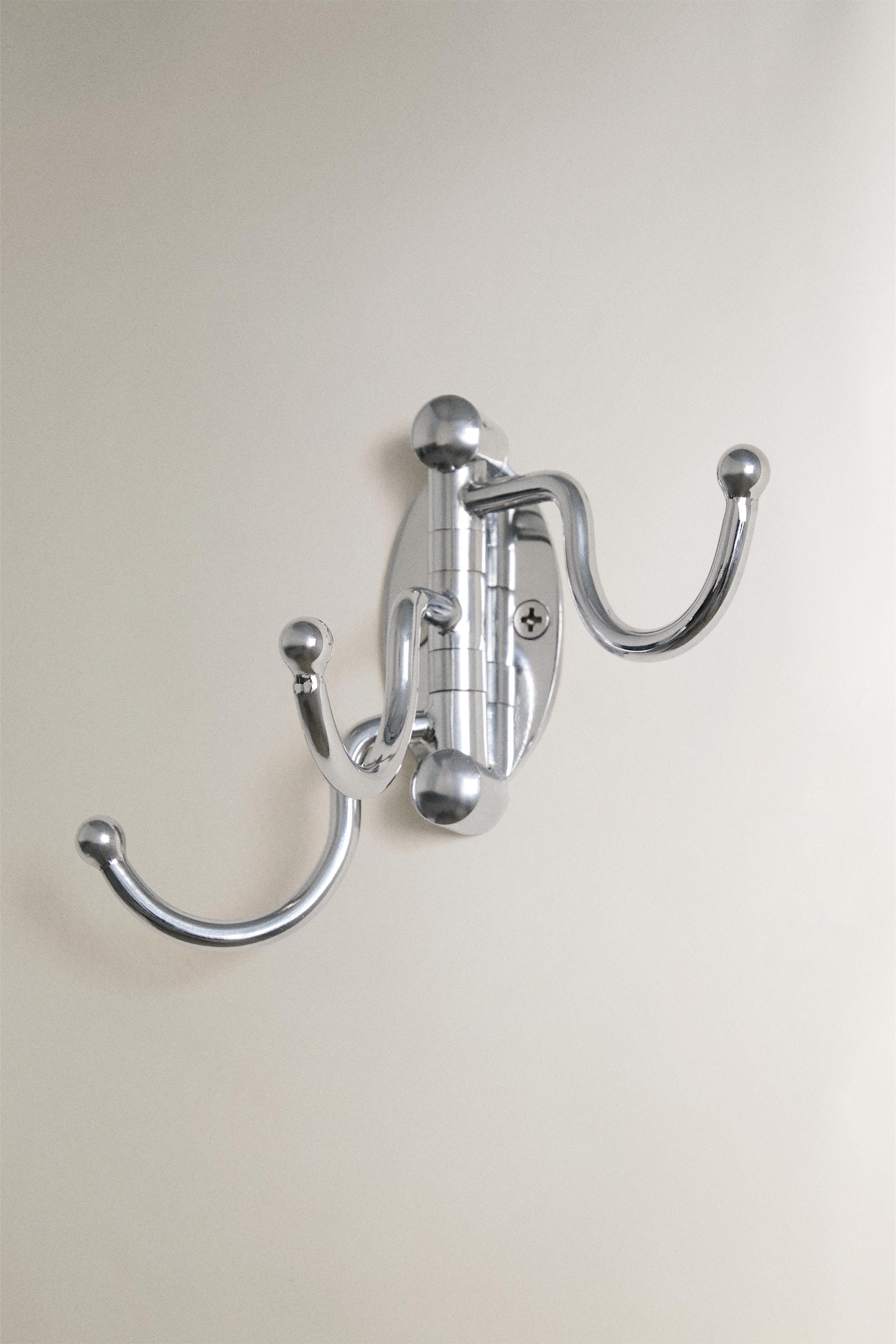 MULTI-WAY TRIPLE METAL HOOK - Silver | ZARA United States