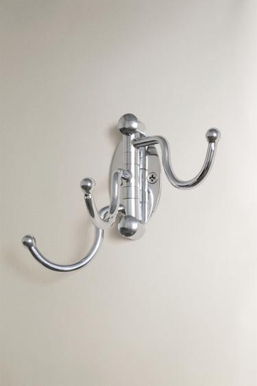 PATÈRE TRIPLE MÉTAL - Argent de Zara - Image 0