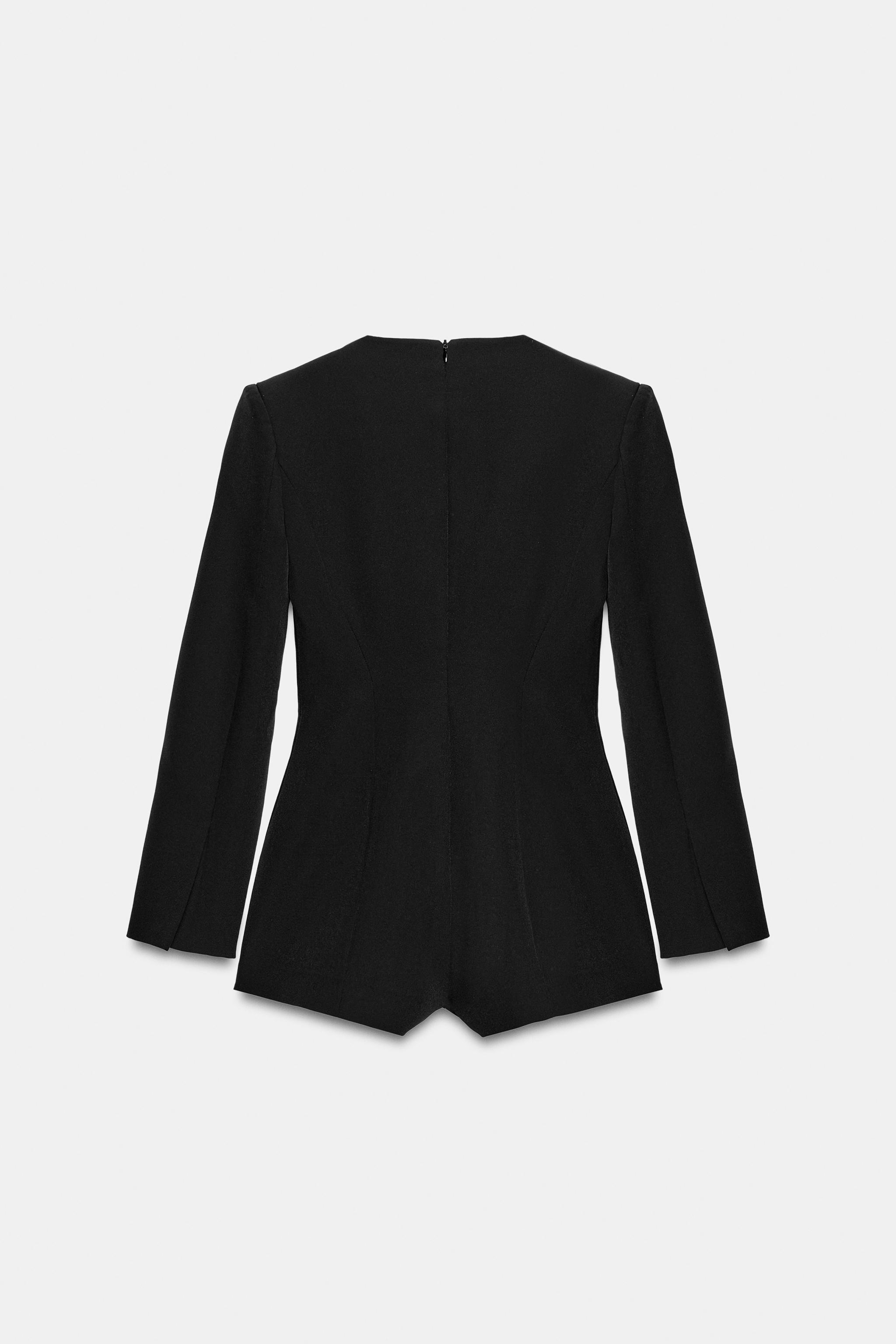 Женские комбинезоны Zara SHOULDER PAD ROMPER — фото 7