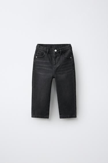 Zara STRAIGHT JEANS - Black