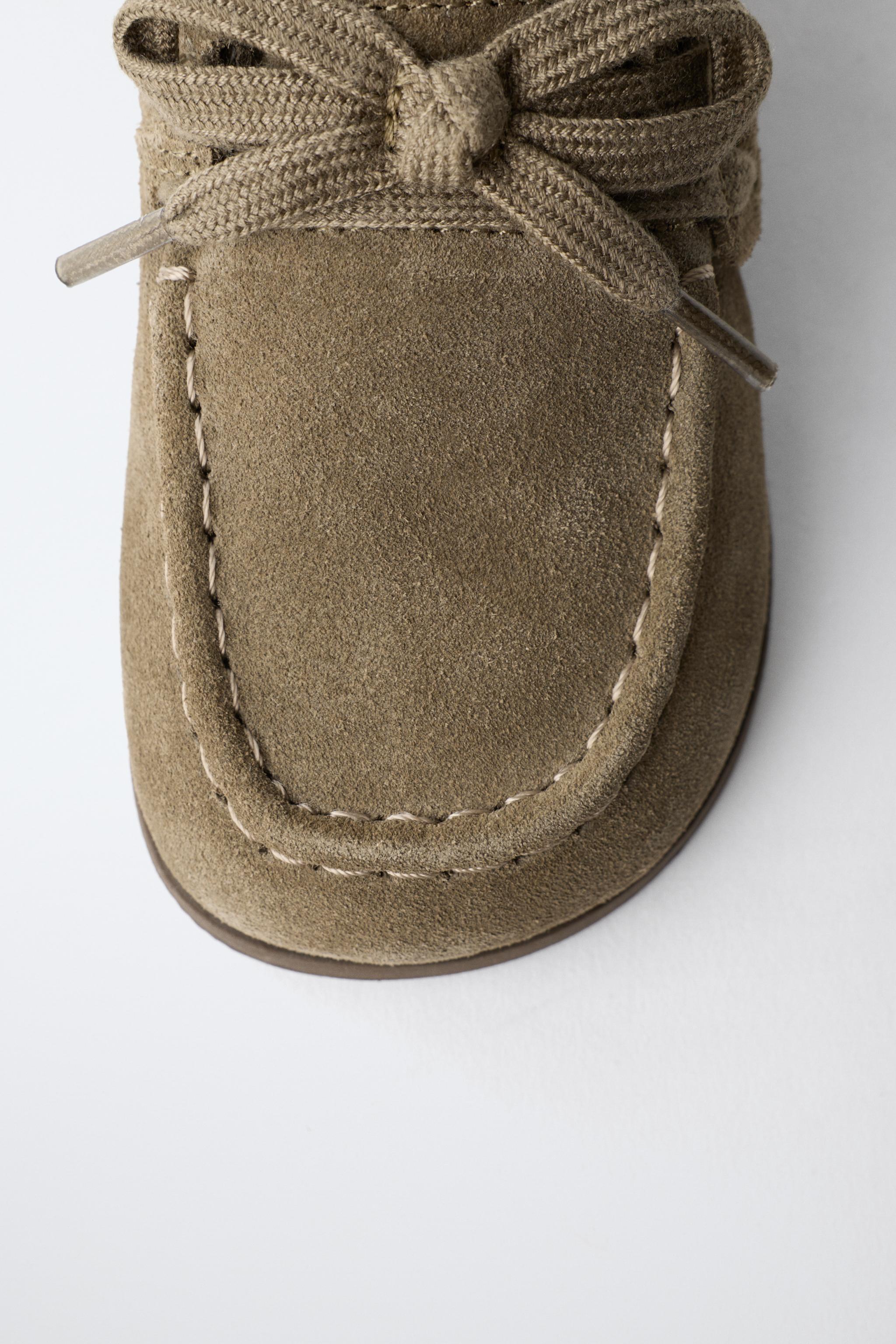LEATHER BAREFOOT BOAT SHOES