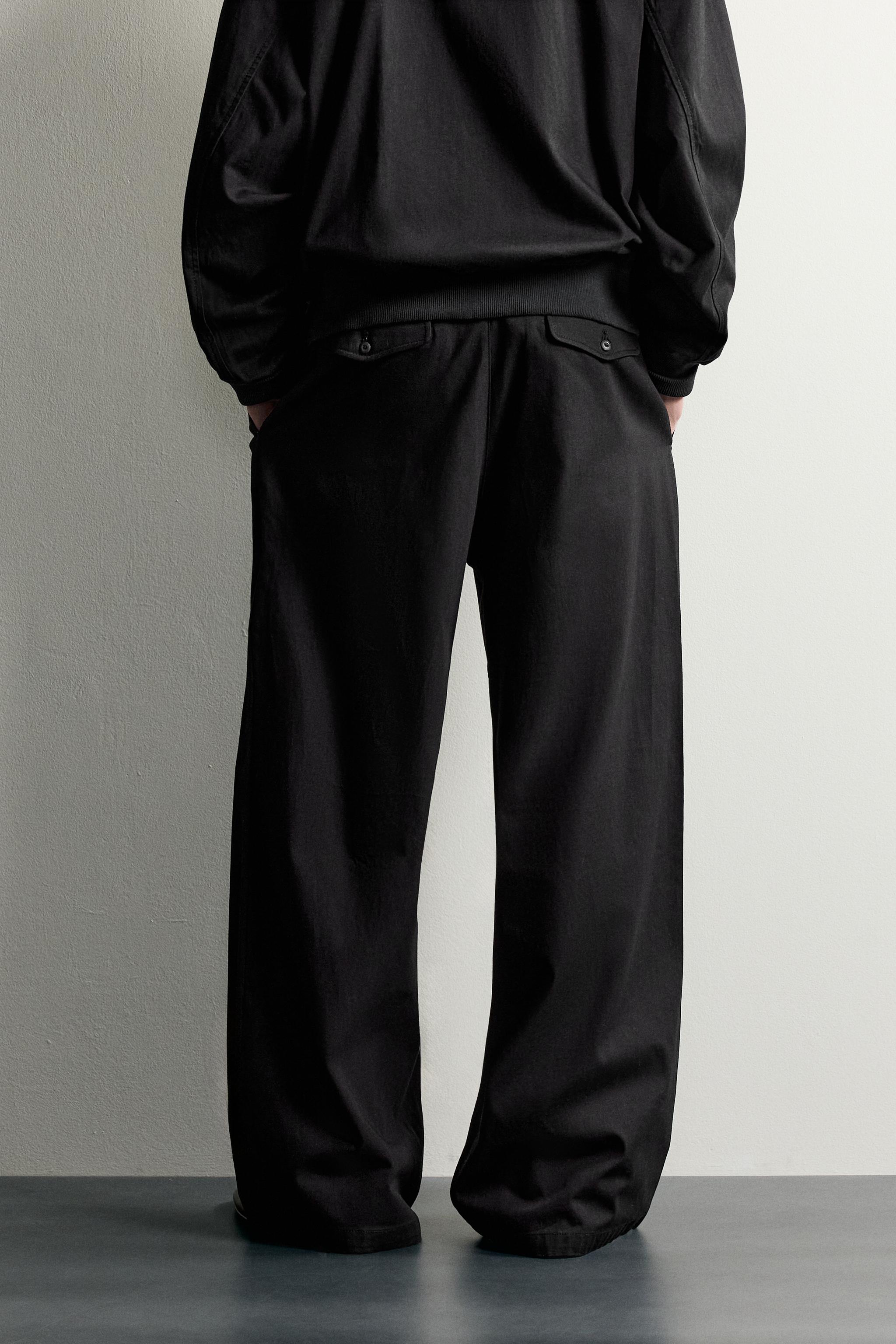Zara RELAXED FIT PİLİLİ PANTOLON görsel 3