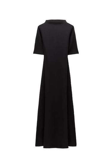 RIBBED A-LINE DRESS