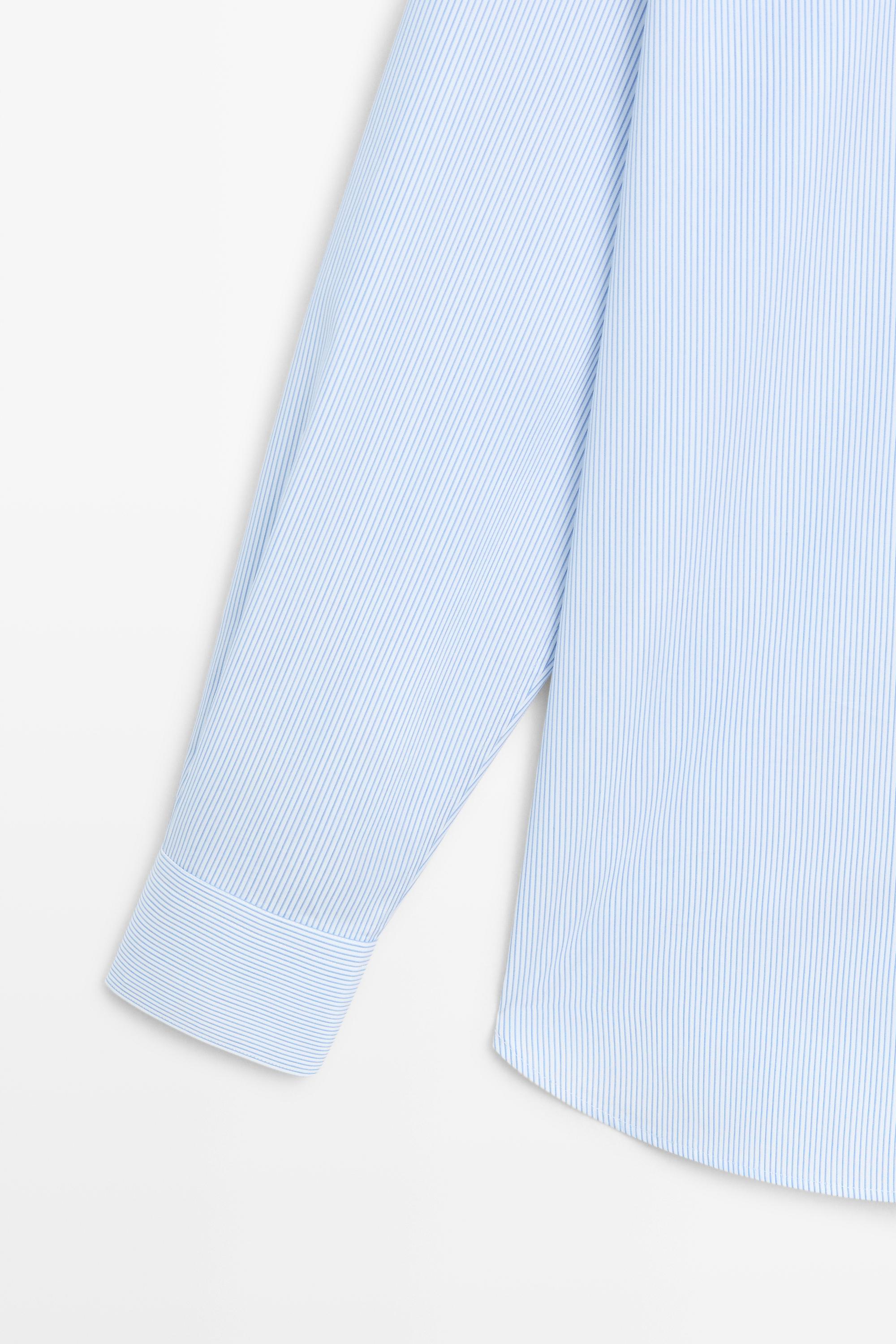 Chemise à rayures 100 % coton