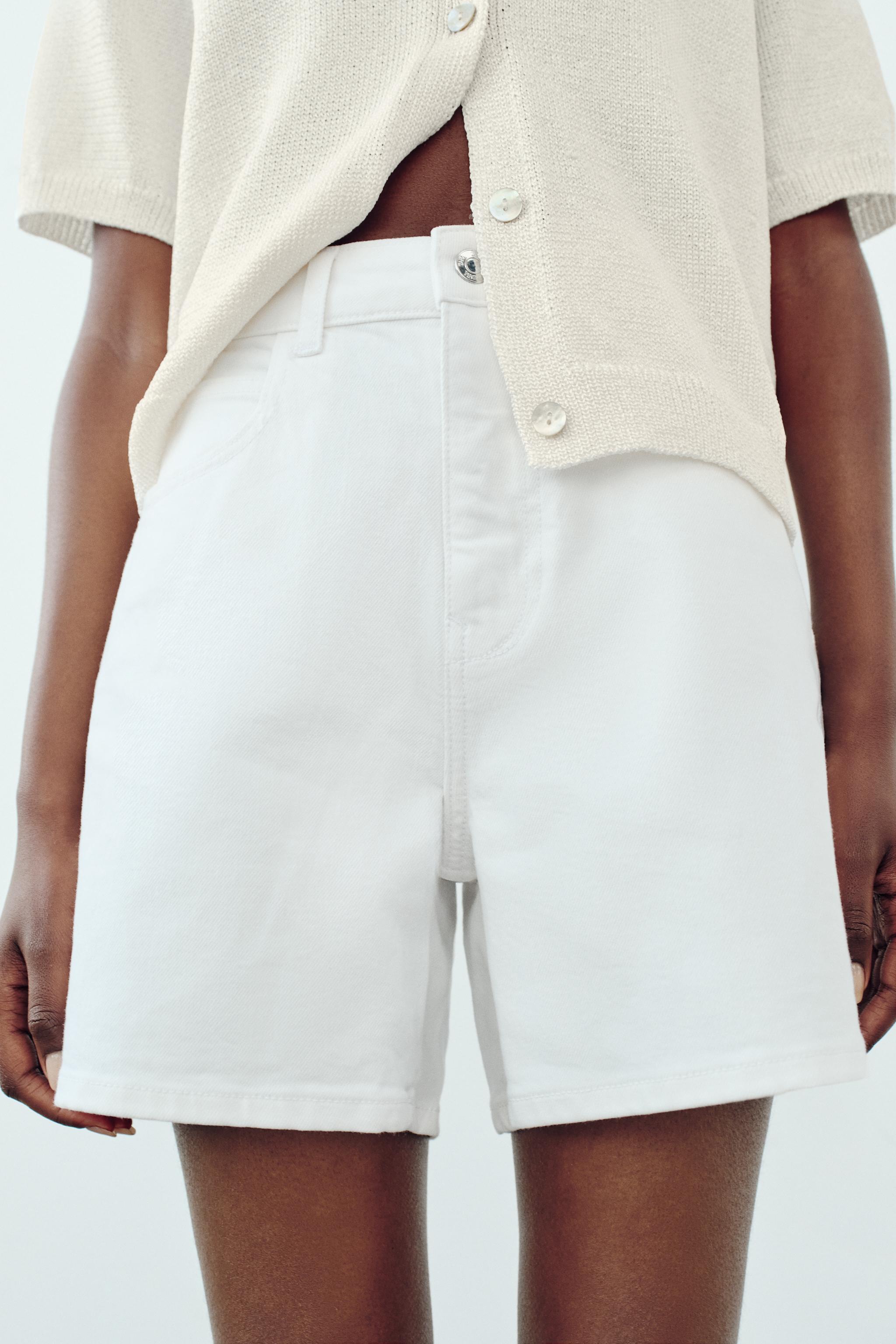 Ladies white shorts on sale