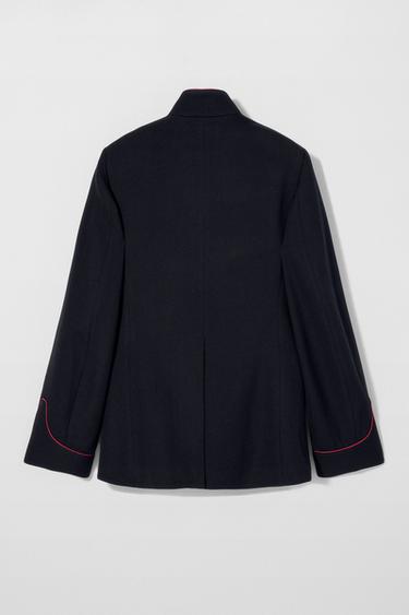 CONTRAST WOOL BLAZER BOBBY GILLESPIE X ZARA - Blue by Zara - Image 2
