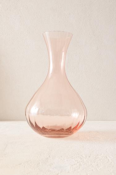 CRYSTALLINE JUG WITH RAISED DESIGN - Pink by Zara - Image 5