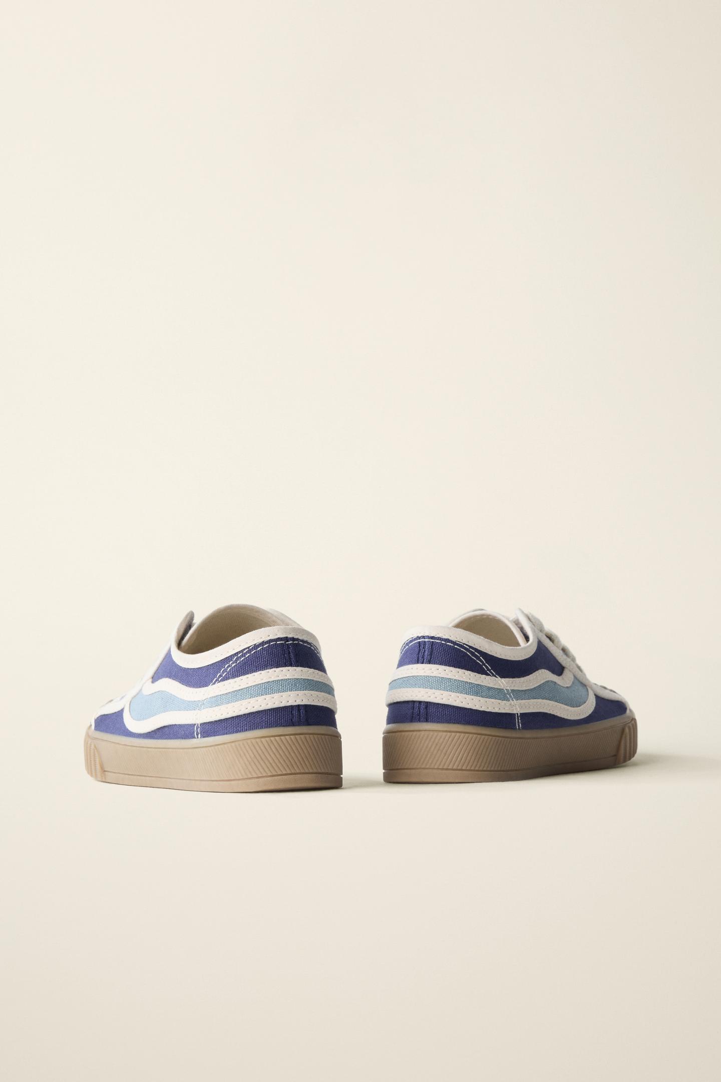 Детские кроссовки Zara Sneakers Created BY Caramel London, цвет: Синий — фото 7