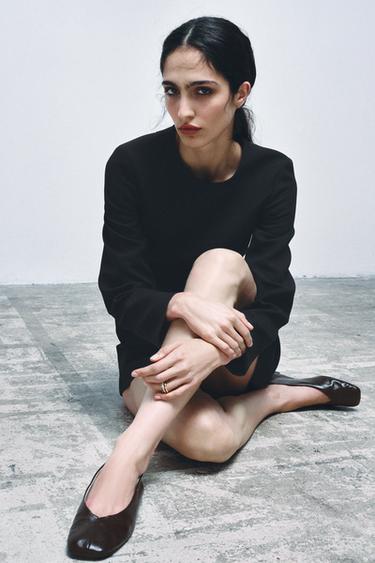 BAILARINA PIEL LIMITED EDITION - Marrón Chocolate de Zara