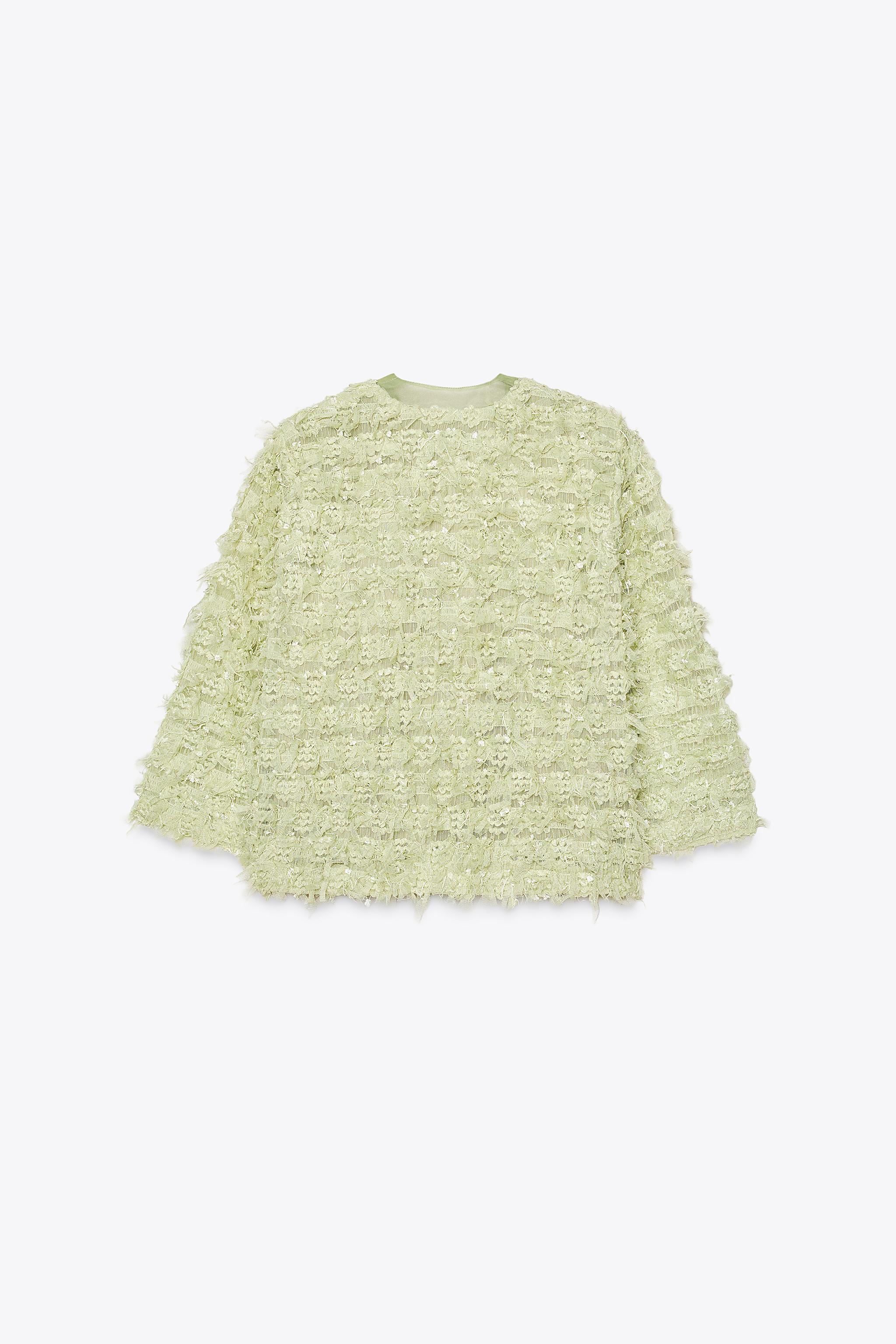 スペイン ZARA フリンジとオーガンザリボン付きニットジャケット 新品タグ付き】ZARA オーガンザリボンニットジャケット - メルカリ