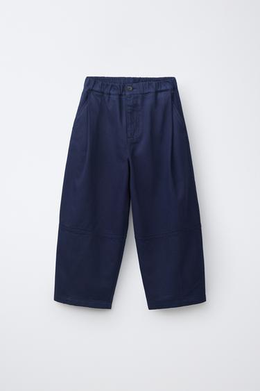 BARREL LEG TROUSERS - Blue by Zara