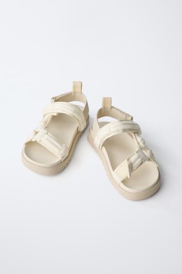STRAPPY SANDALS - Ecru White by Zara - Image 2