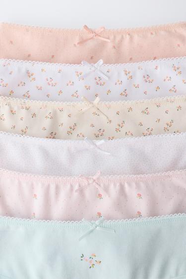 1 1/2-6 YEARS / SIX-PACK OF FLORAL BRIEFS - Multicoloured by Zara - Image 1