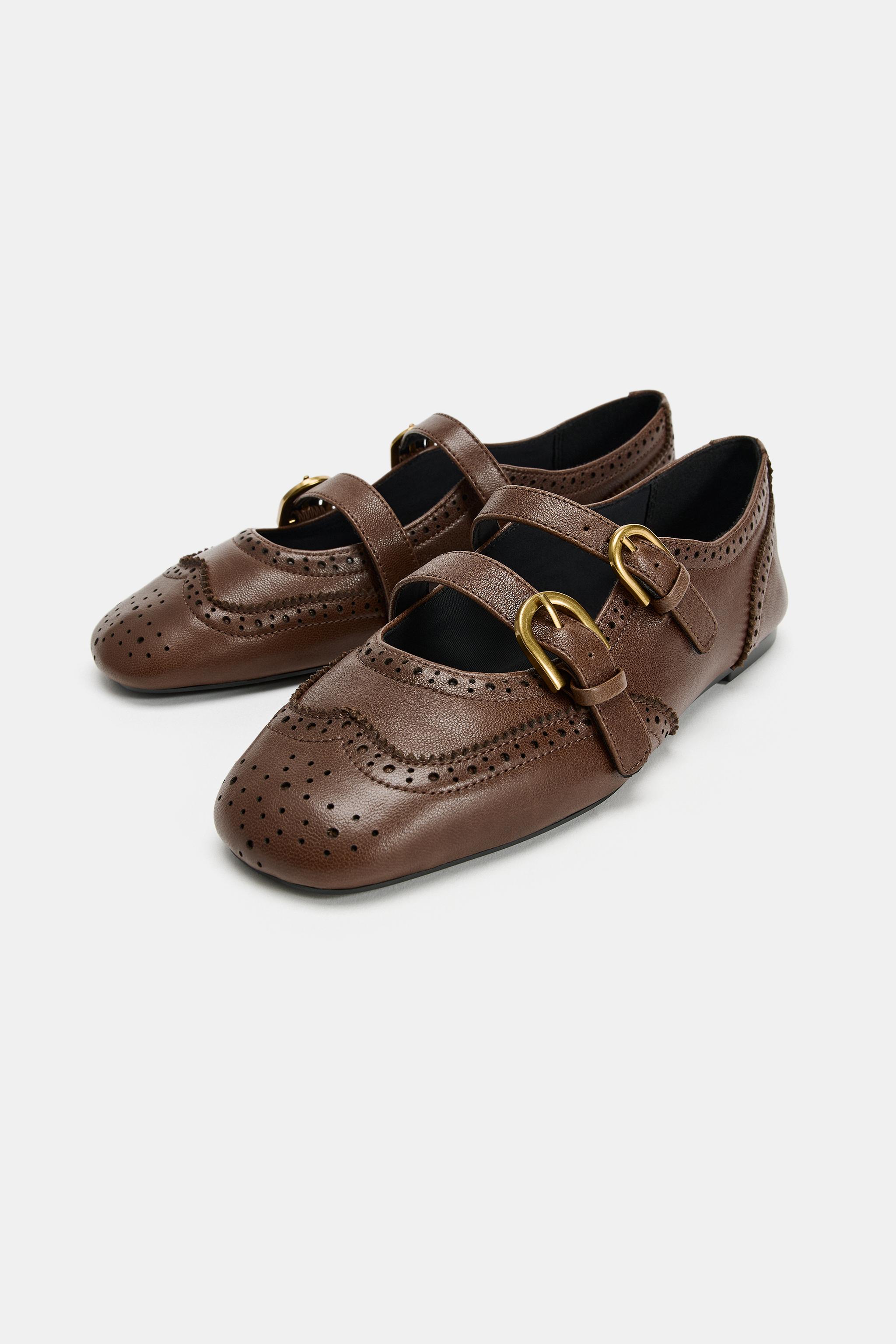 BALLERINES EN CUIR