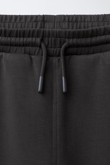 SPORTY JOGGERS WITH REFLECTIVE TEXT - Brown by Zara - Image 2