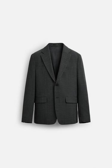 BLAZER TRAJE CONFORT - Gris oscuro de Zara