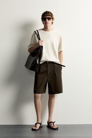 RELAXED FIT SOFT T-SHIRT - Oyster-white by Zara - Image 0
