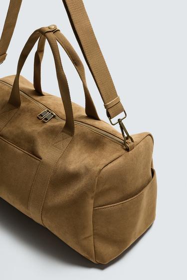 SAC DE VOYAGE LISSE - Marron sable de Zara - Image 4