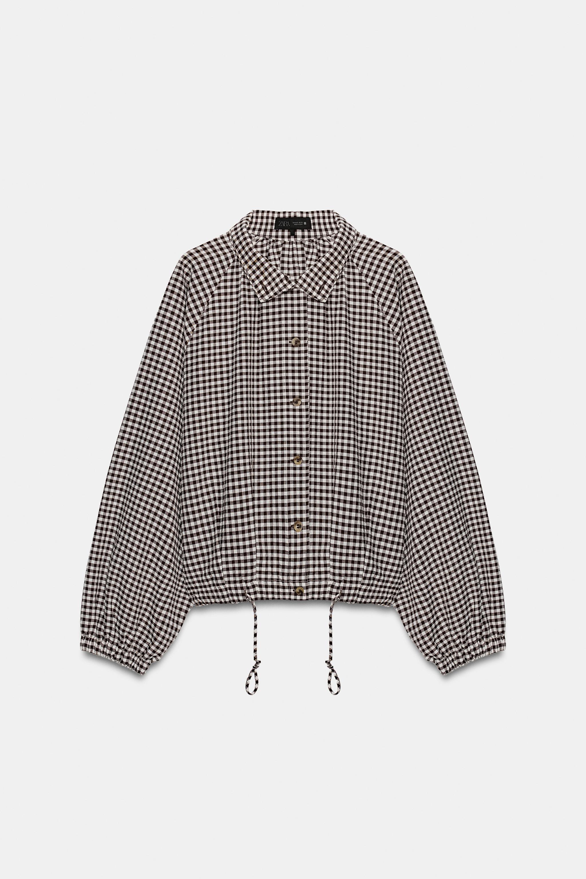 チェック柄ジャケット - エクリュ/エンジ | ZARA Japan / 日本