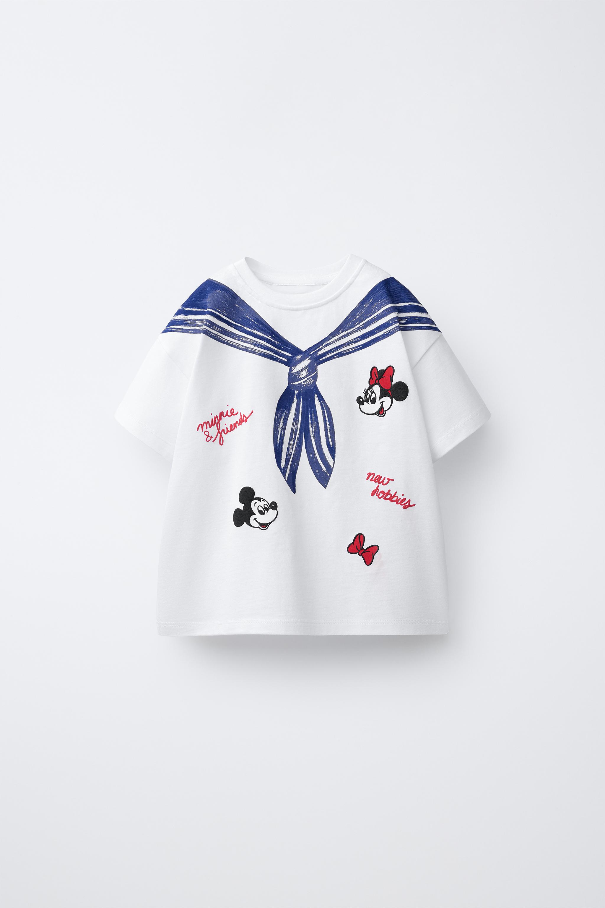 ミニーマウス ©ディズニー カシミヤ Tシャツ - ホワイト | ZARA Japan