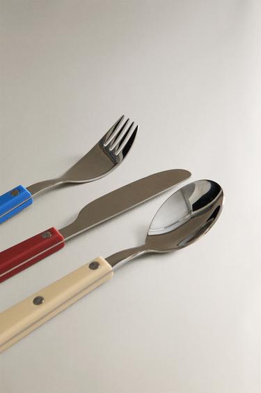CHILDREN'S COLOURED CUTLERY SET - Multicoloured by Zara - Image 1