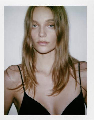 Zara POLYAMIDE BLEND TOP - Black