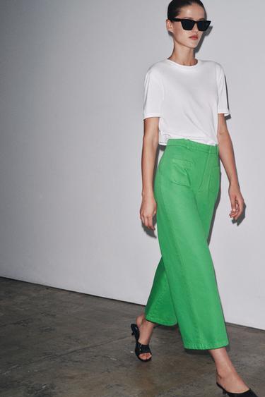 Zara BASIC COTTON T-SHIRT - White