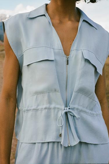 CUERPO SAFARI - Azul claro de Zara