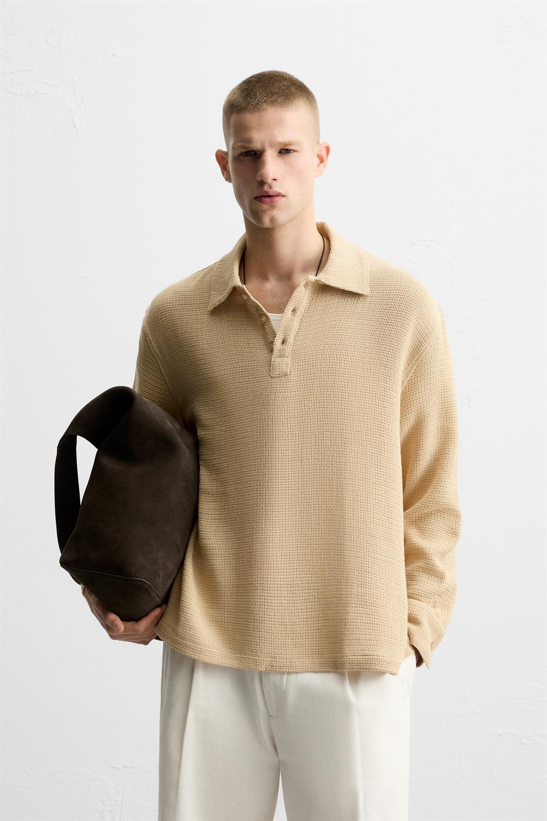 TEXTURED POLO SHIRT