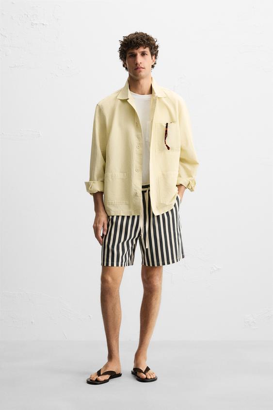 JACQUARD TEXTURED SHORTS