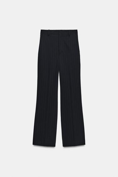 PANTALON TAILLE HAUTE À RAYURES ZW COLLECTION - rayures de Zara - Image 4