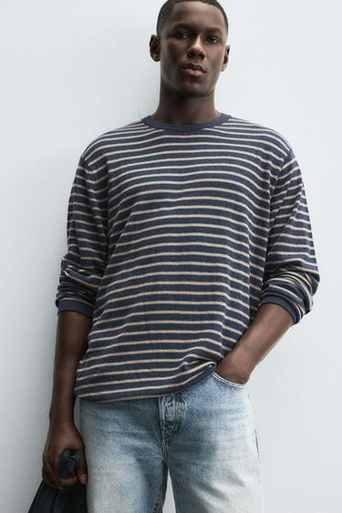 STRIPED JACQUARD SWEATER - striped by Zara