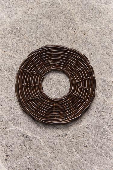 RATTAN TRIVET - Brown by Zara - Image 6