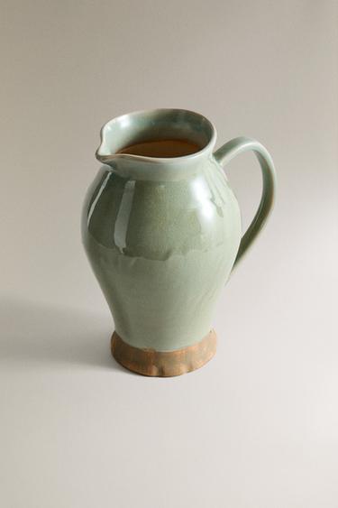GREENISH CERAMIC VASE - Greenish by Zara - Image 1