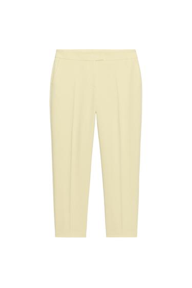 PANTALÓN TIRO ALTO - Amarillo de Zara