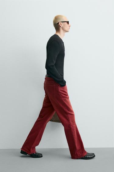 JEAN FLARE FIT - Rouge de Zara - Image 5