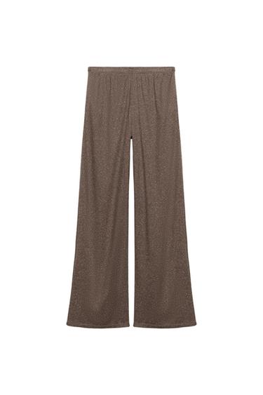 RUSTIC STRAIGHT FIT TROUSERS - Brown by Zara