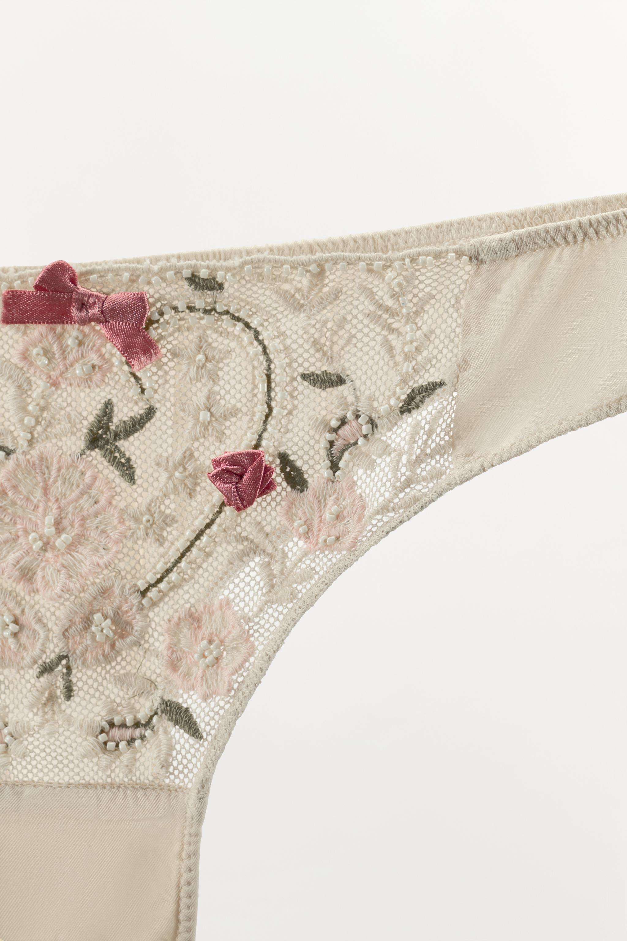 CULOTTE BIMATIÈRE TULLE BRODERIES FANTAISIE