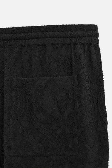 BERMUDA RELAXED FIT JACQUARD - Noir de Zara - Image 9