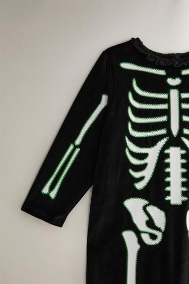 CHILDREN'S SKELETON HALLOWEEN COSTUME - Black de Zara - Image 1