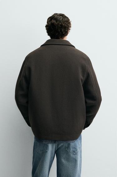 Zara JACKET WITH REMOVABLE LINING - Brown