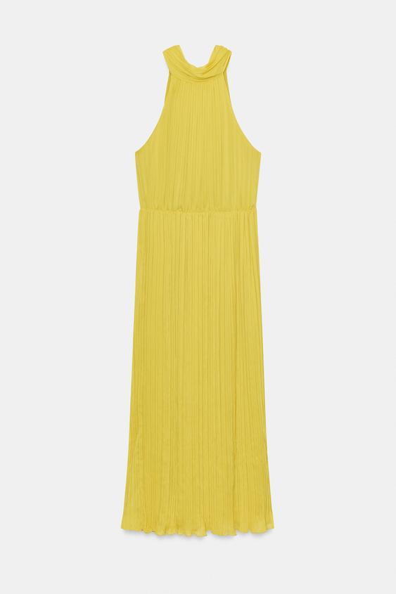 VESTIDO MIDI PLISADO - Lima de Zara - Imagen 0