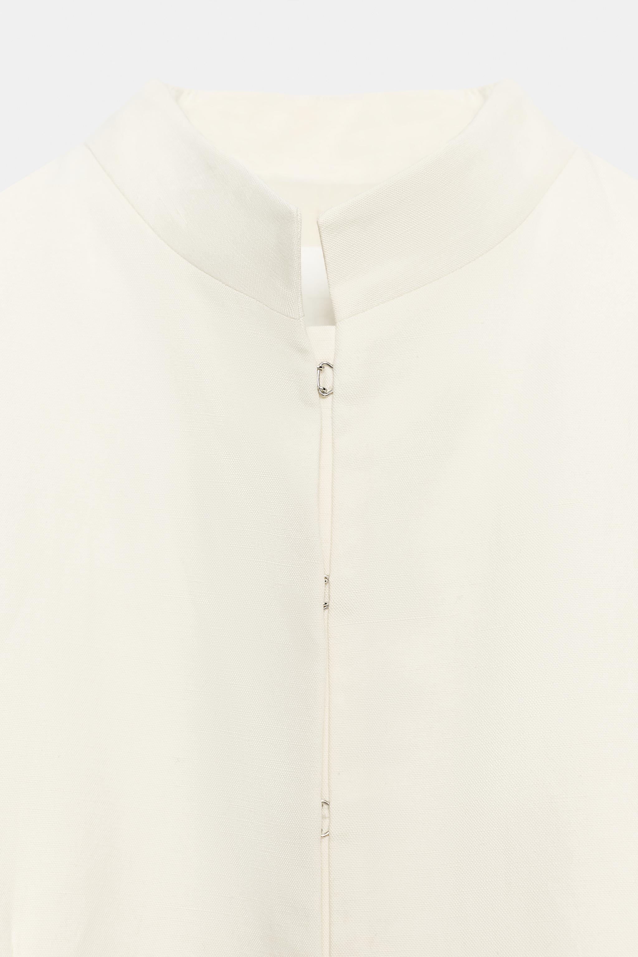 LINEN BLEND FROCK COAT ZW COLLECTION